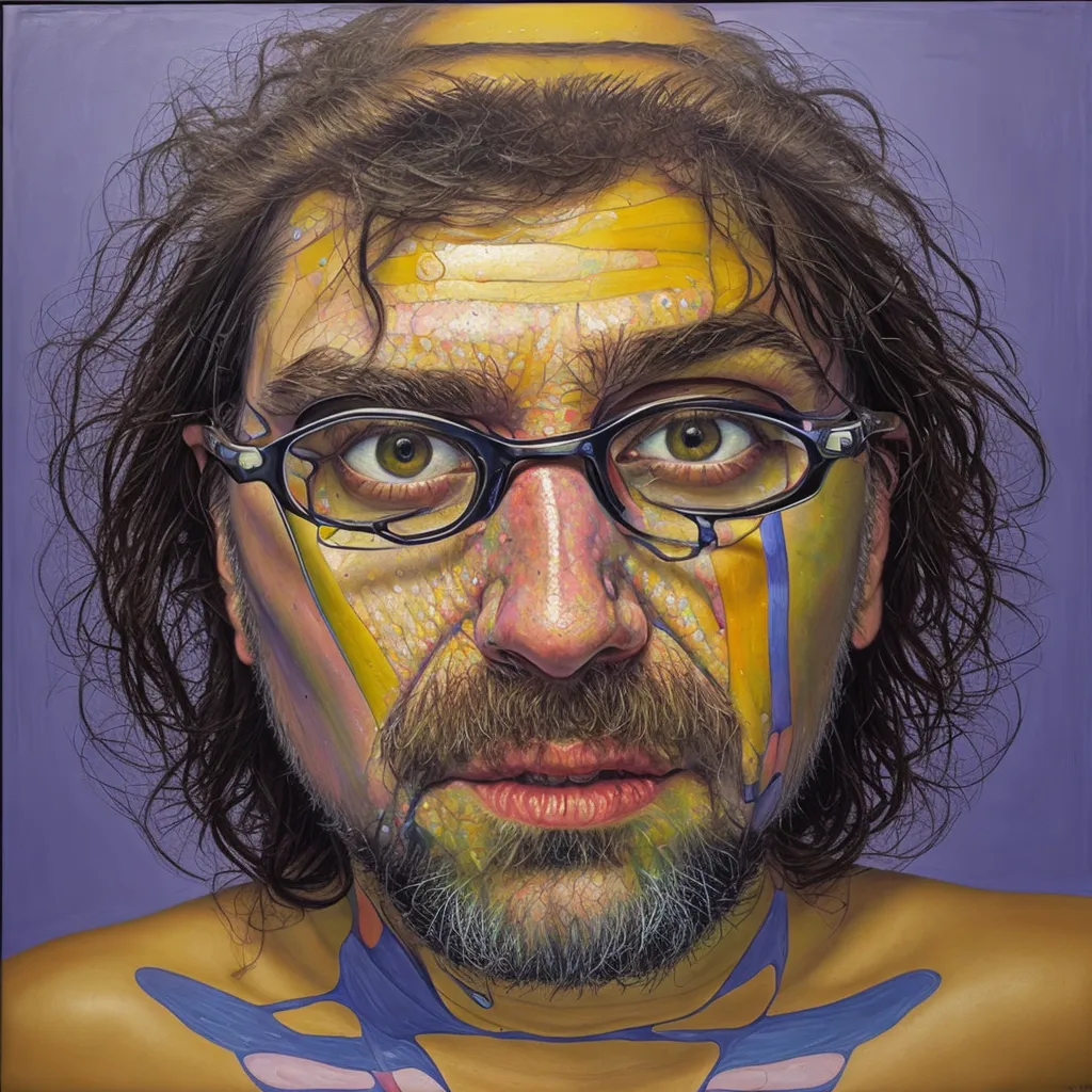 1967 - Self Portrait - Chuck Close